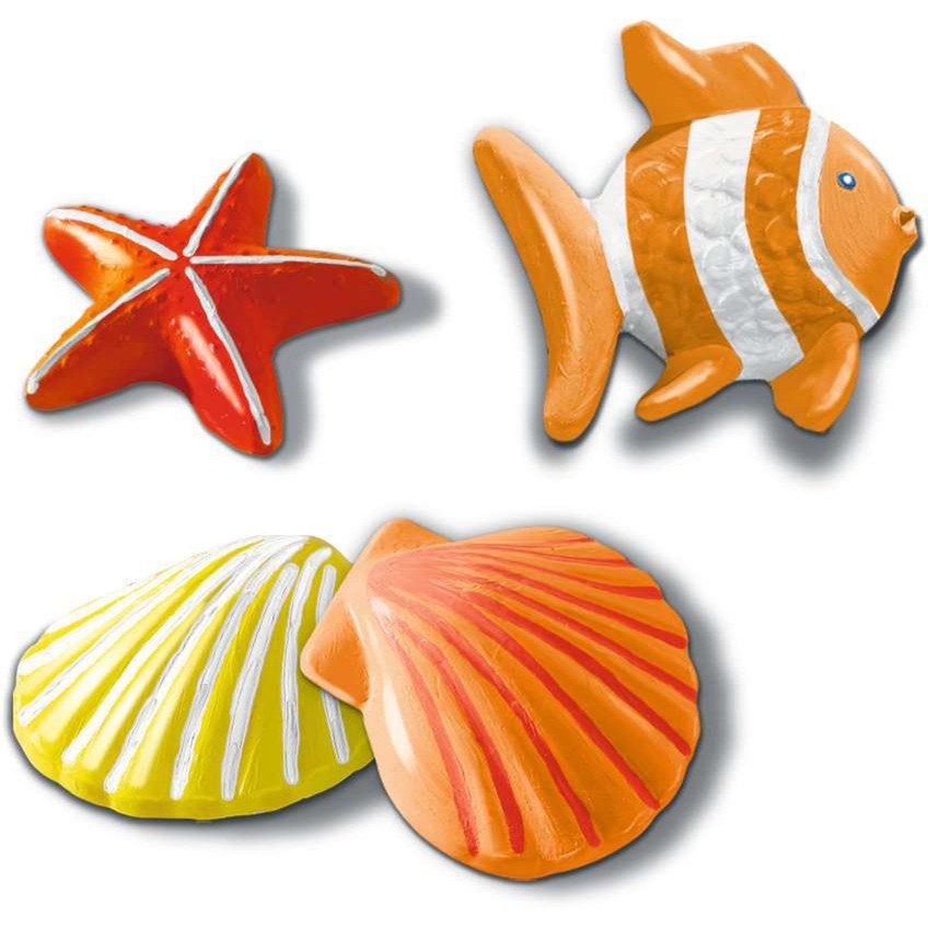Bastelset DIY Gipsfiguren giessen Delfine, Basteln