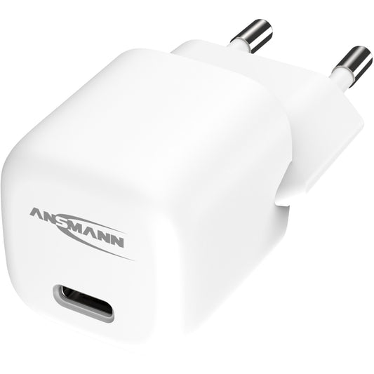 Ansmann Home Charger HC120PD-mini, 20 Watt (weiss, 1x USB-C, GaN, PowerDelivery, Multisafe-Technologie)