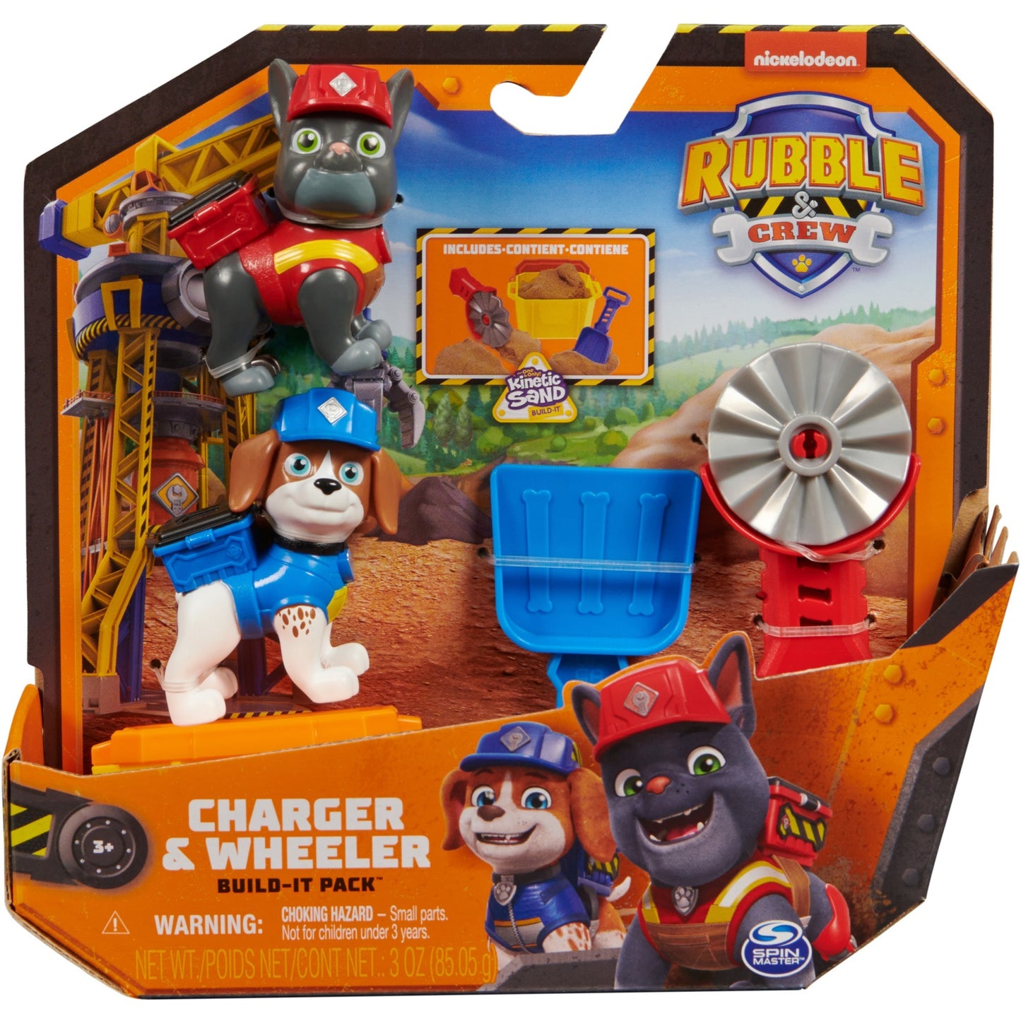 Spinmaster Rubble & Crew - Actionfiguren-Set mit Charger & Wheeler