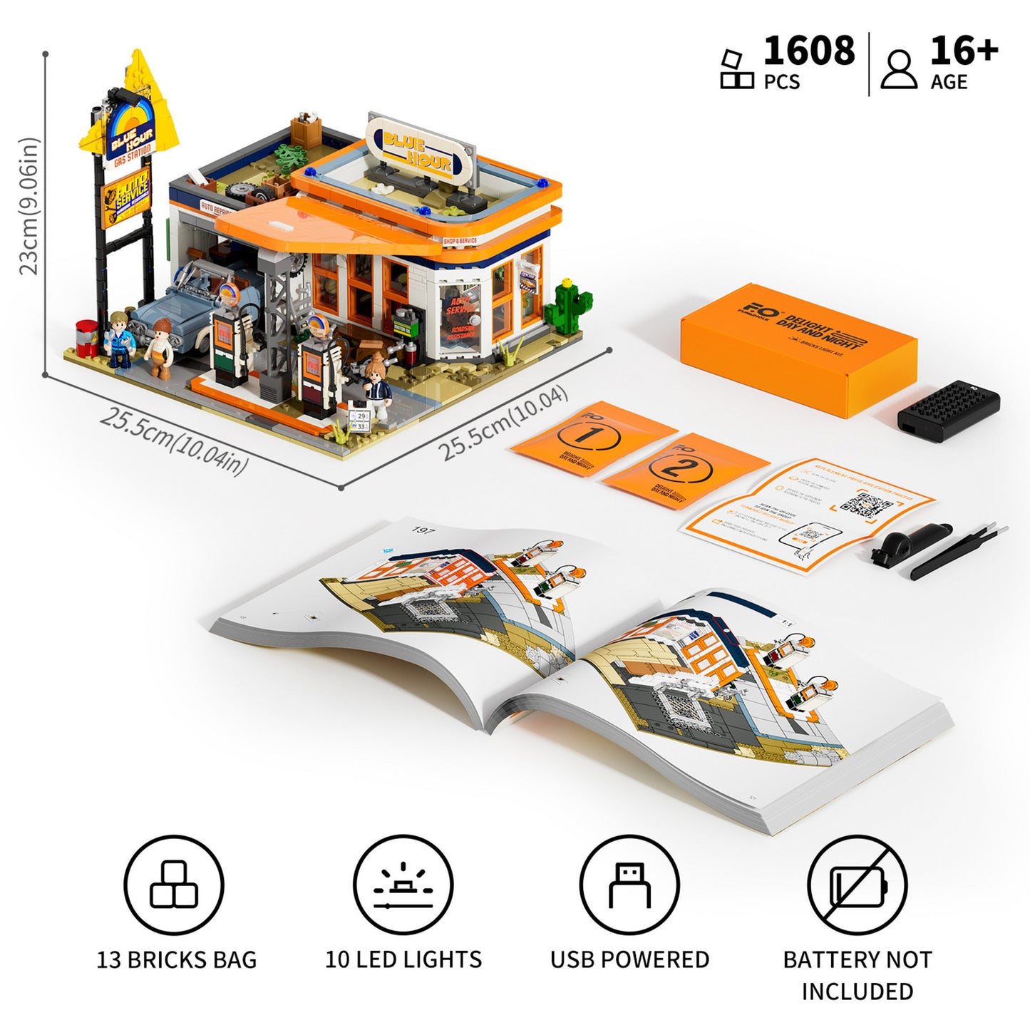 Tankstelle, Konstruktionsspielzeug