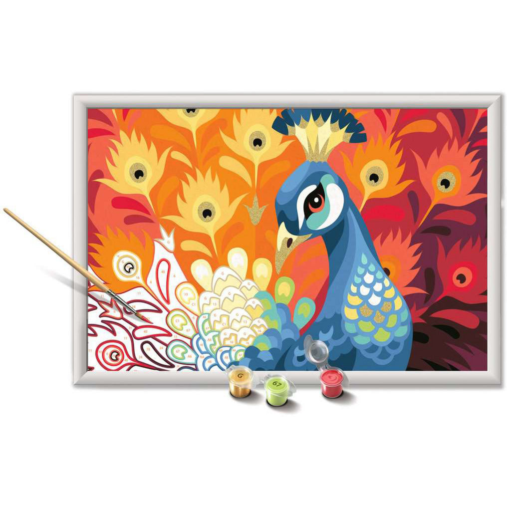 CreArt - Stolzer Pfau, Malen