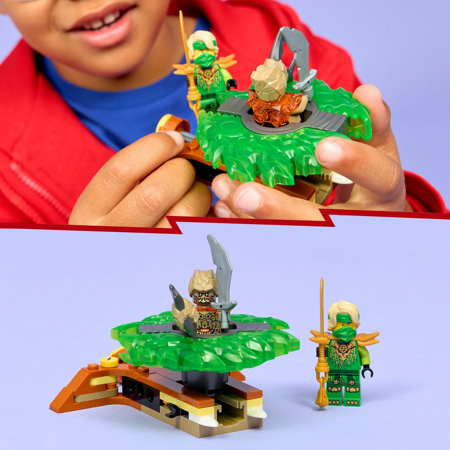 71850 Ninjago Lloyd vs. Elementarmonster-Spinner, Konstruktionsspielzeug