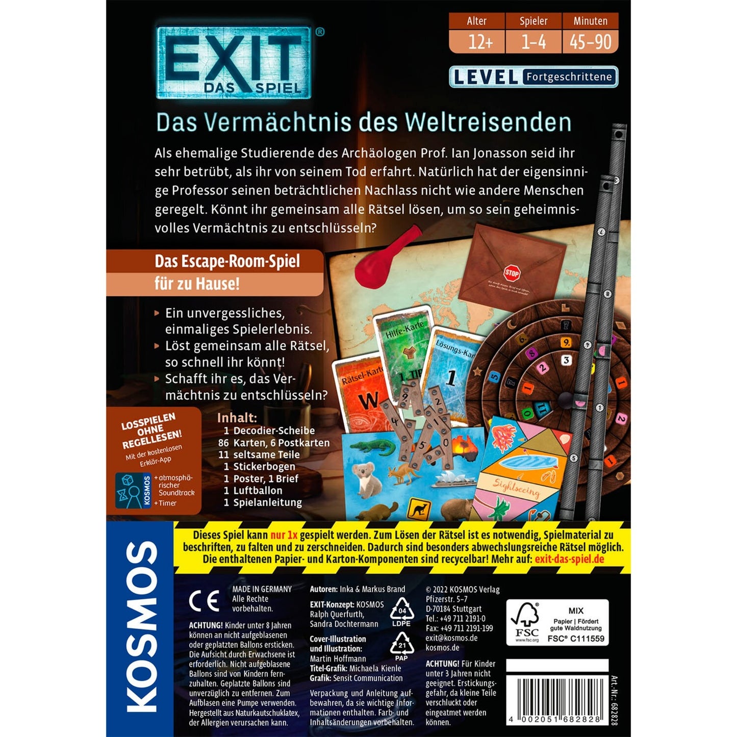 KOSMOS EXIT - Das Spiel - Das Vermächtnis des Weltreisenden, Partyspiel