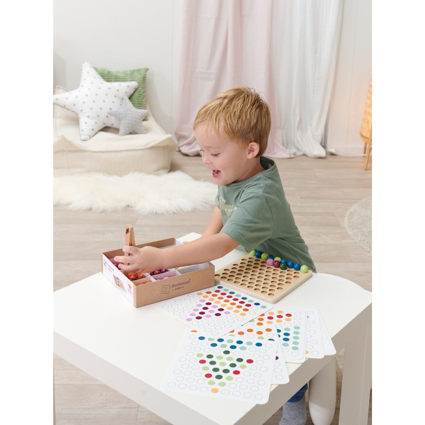 Montessori Sortierperlen, Geschicklichkeitsspiel