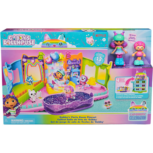 Spinmaster Gabby's Dollhouse Partyzimmer-Spielset - Skate Park Dachgeschoss