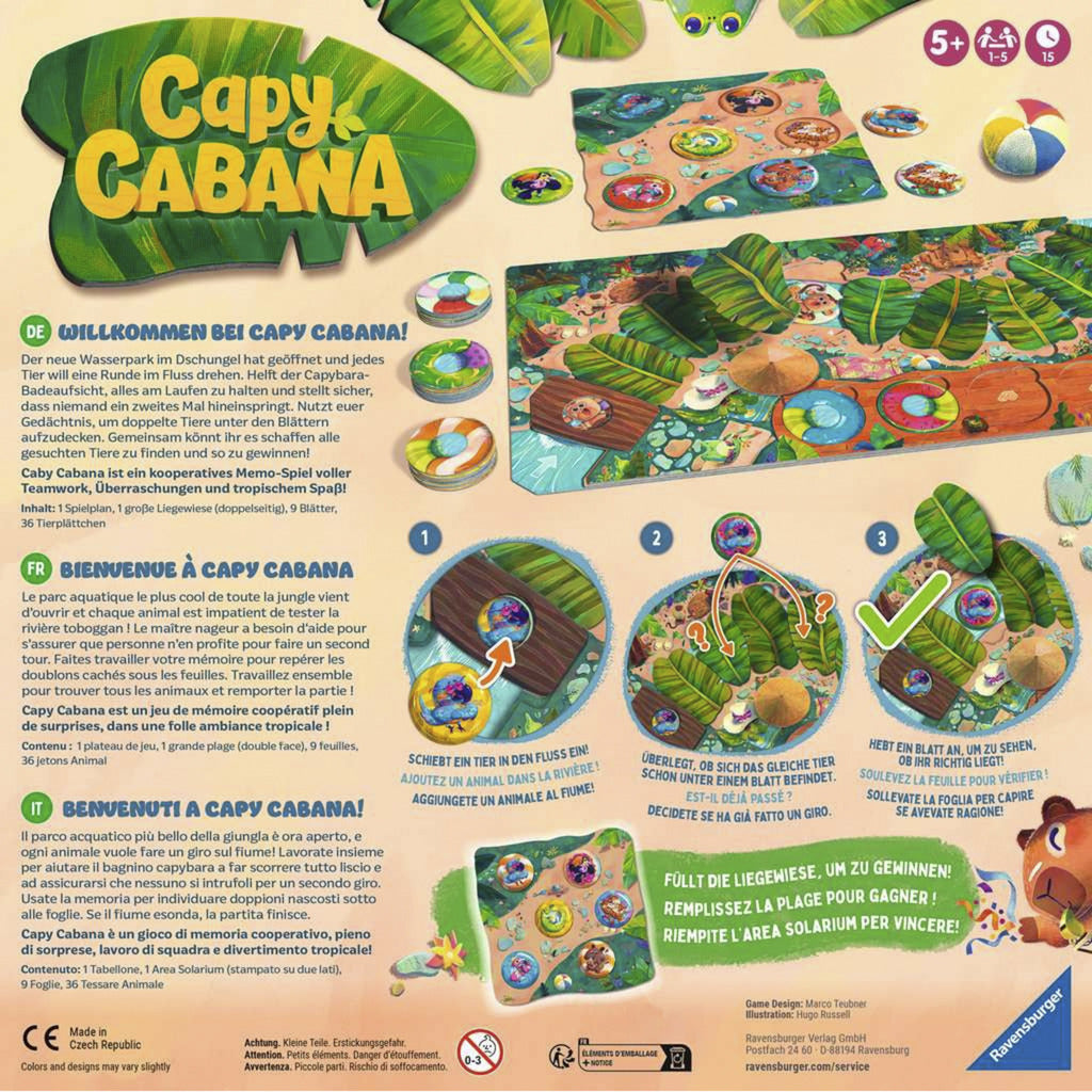 Capy Cabana, Brettspiel