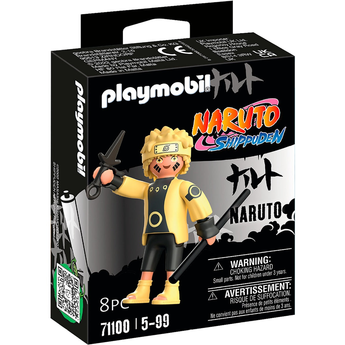 PLAYMOBIL 71100 Naruto Shippuden - Naruto Rikudou Sennin Mode, Konstruktionsspielzeug