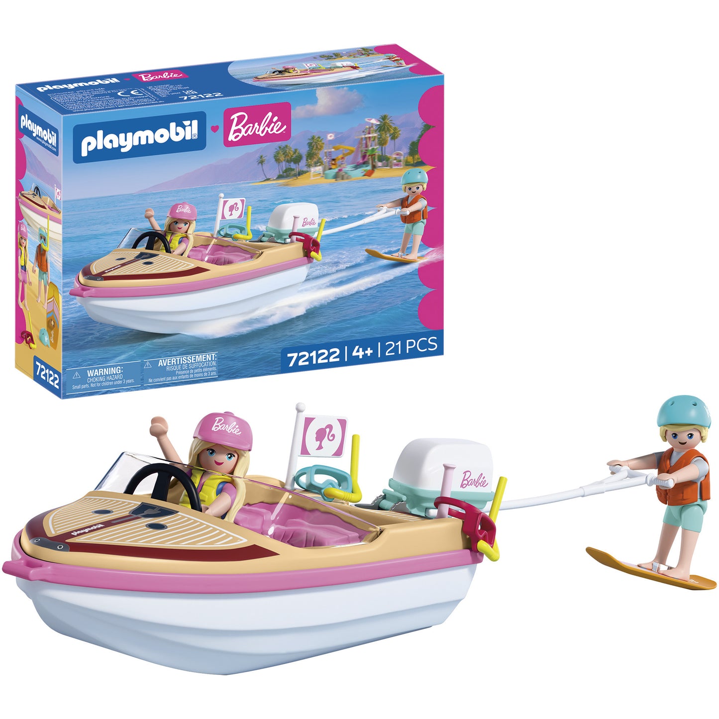 72122 Barbie Abenteuerboot, Konstruktionsspielzeug