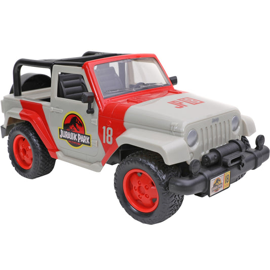 Jada Toys Jurassic Park RC Jeep Wrangler (beige/rot, 1:16)