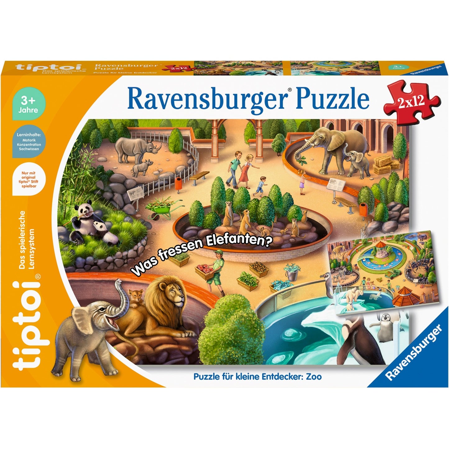 Ravensburger tiptoi Puzzle für kleine Entdecker: Zoo