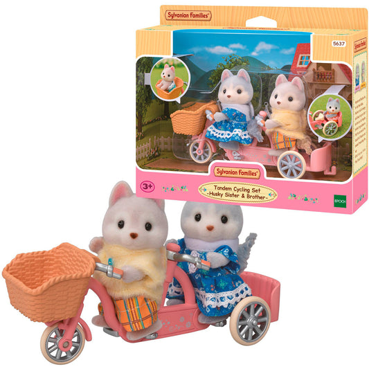 Sylvanian Families - Tandem Spielset mit Figuren, Konstruktionsspielzeug