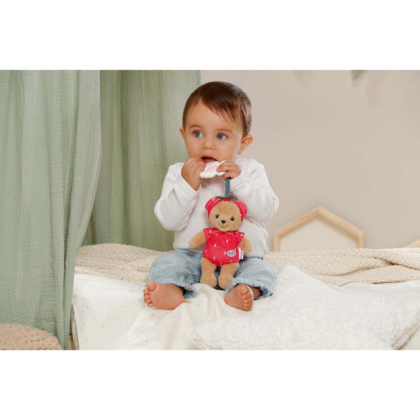BABY born for babies Teddy ErdBÄRe 18cm, Kuscheltier
