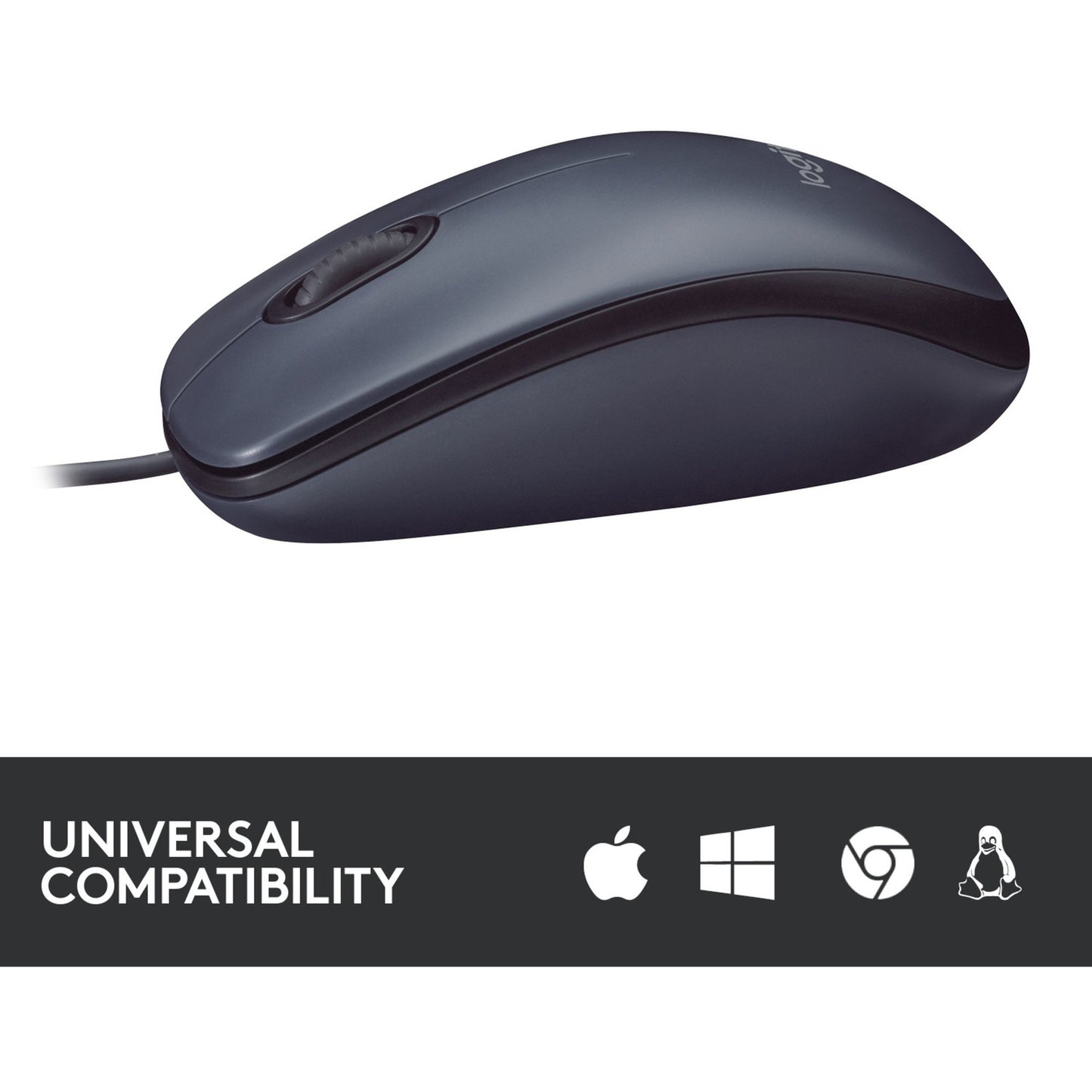 Logitech B100 Optical USB Mouse for Business (schwarz)