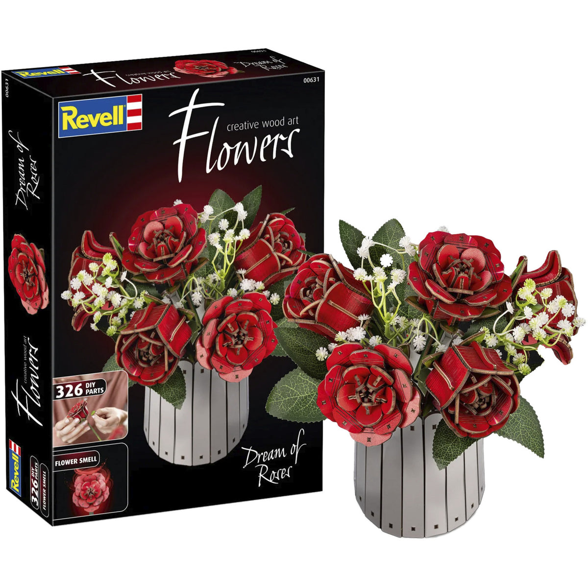 Dream of Roses Holzblumen, Dekoration