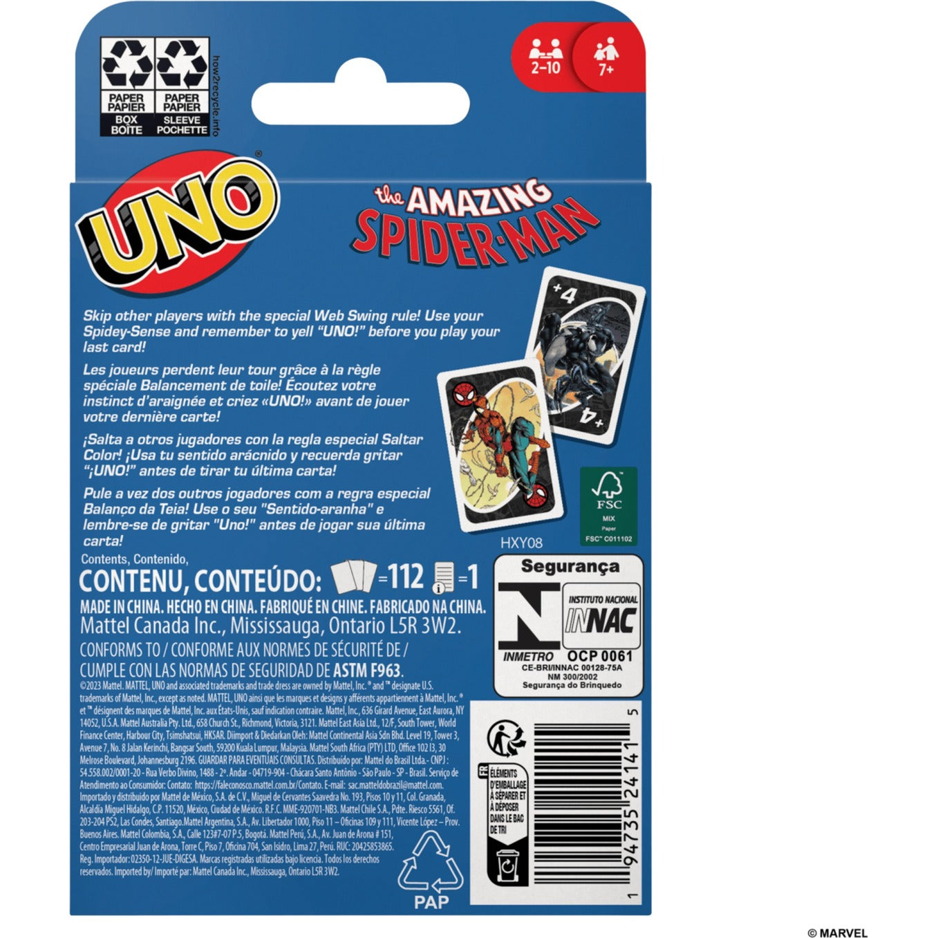 Mattel UNO Spider-Man