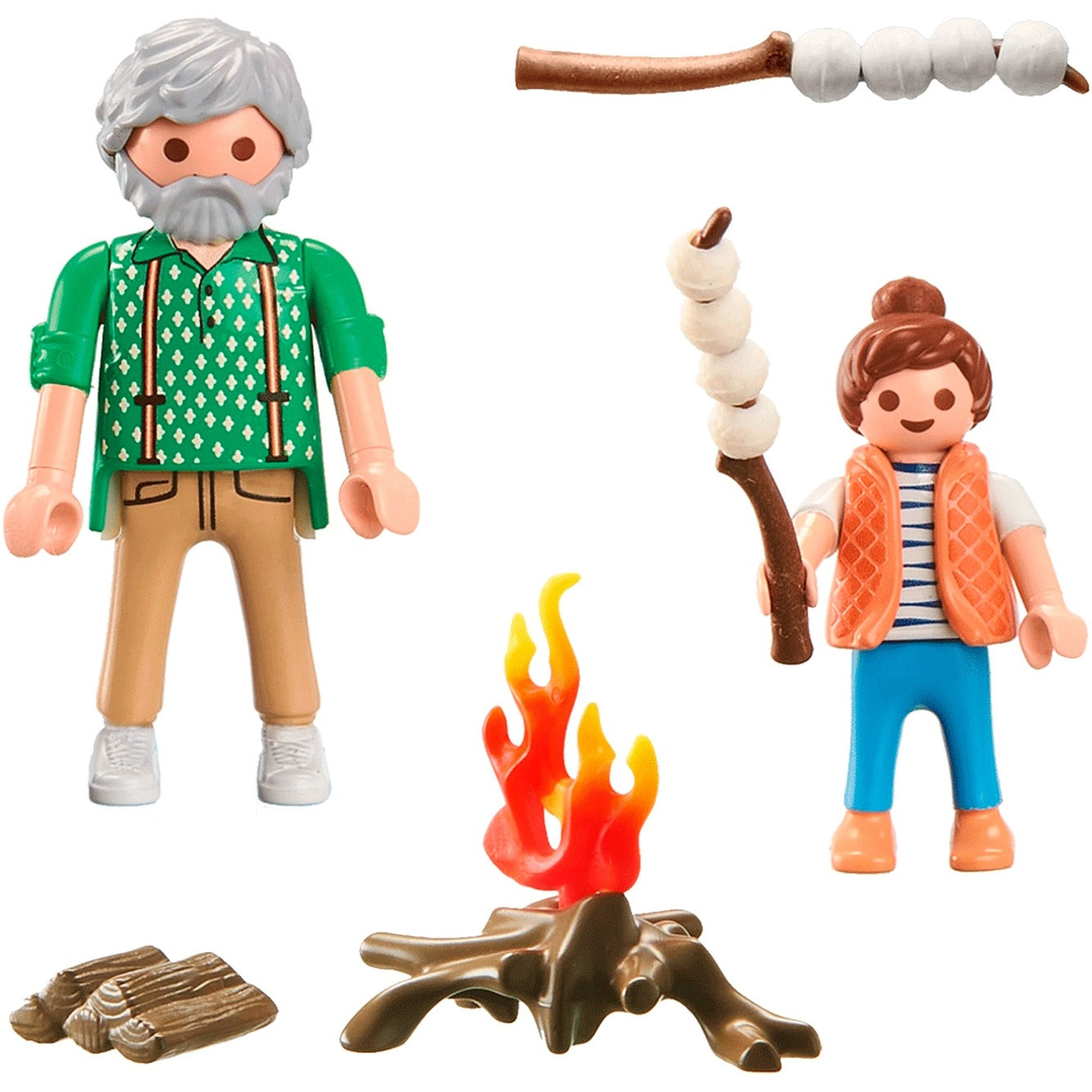 PLAYMOBIL 71513 City Life Lagerfeuer mit Marshmallows, Konstruktionsspielzeug