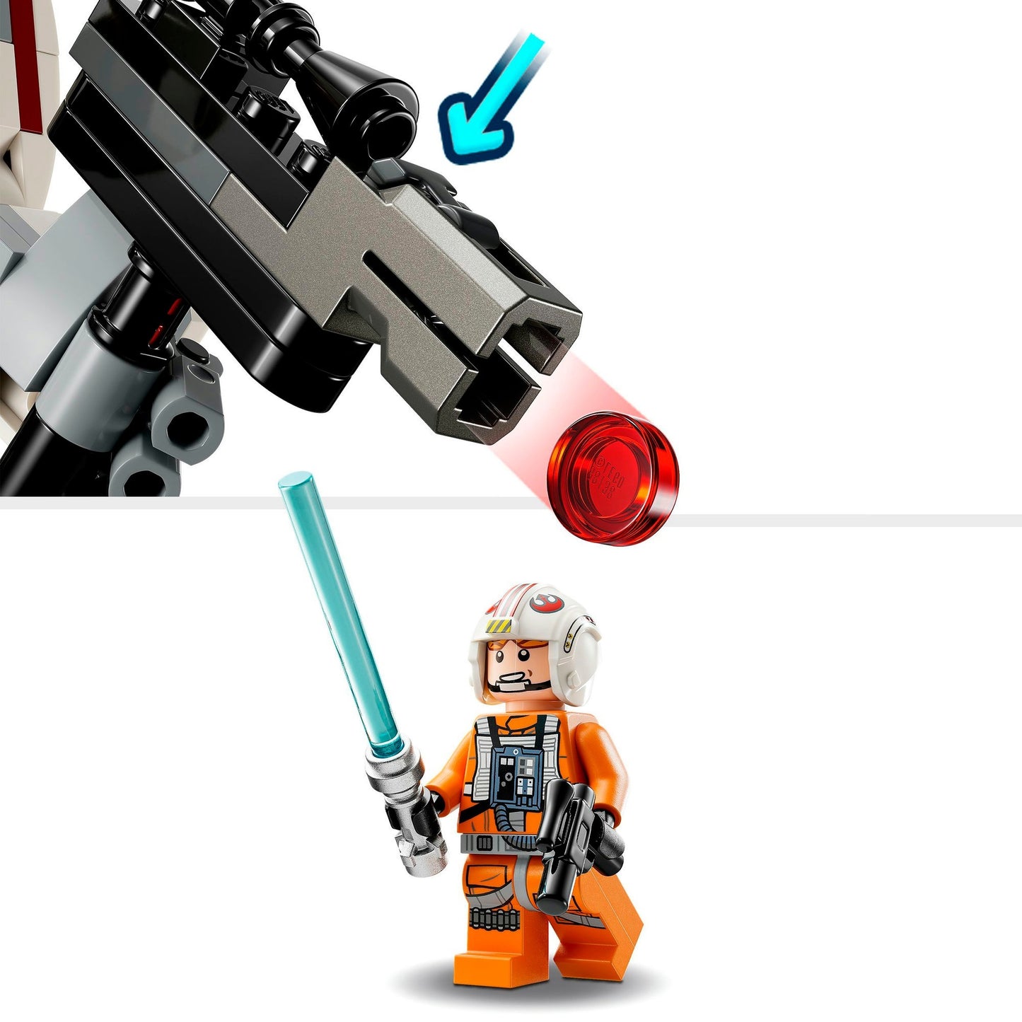 LEGO 75390 Star Wars Luke Skywalkers X-Wing Mech, Konstruktionsspielzeug