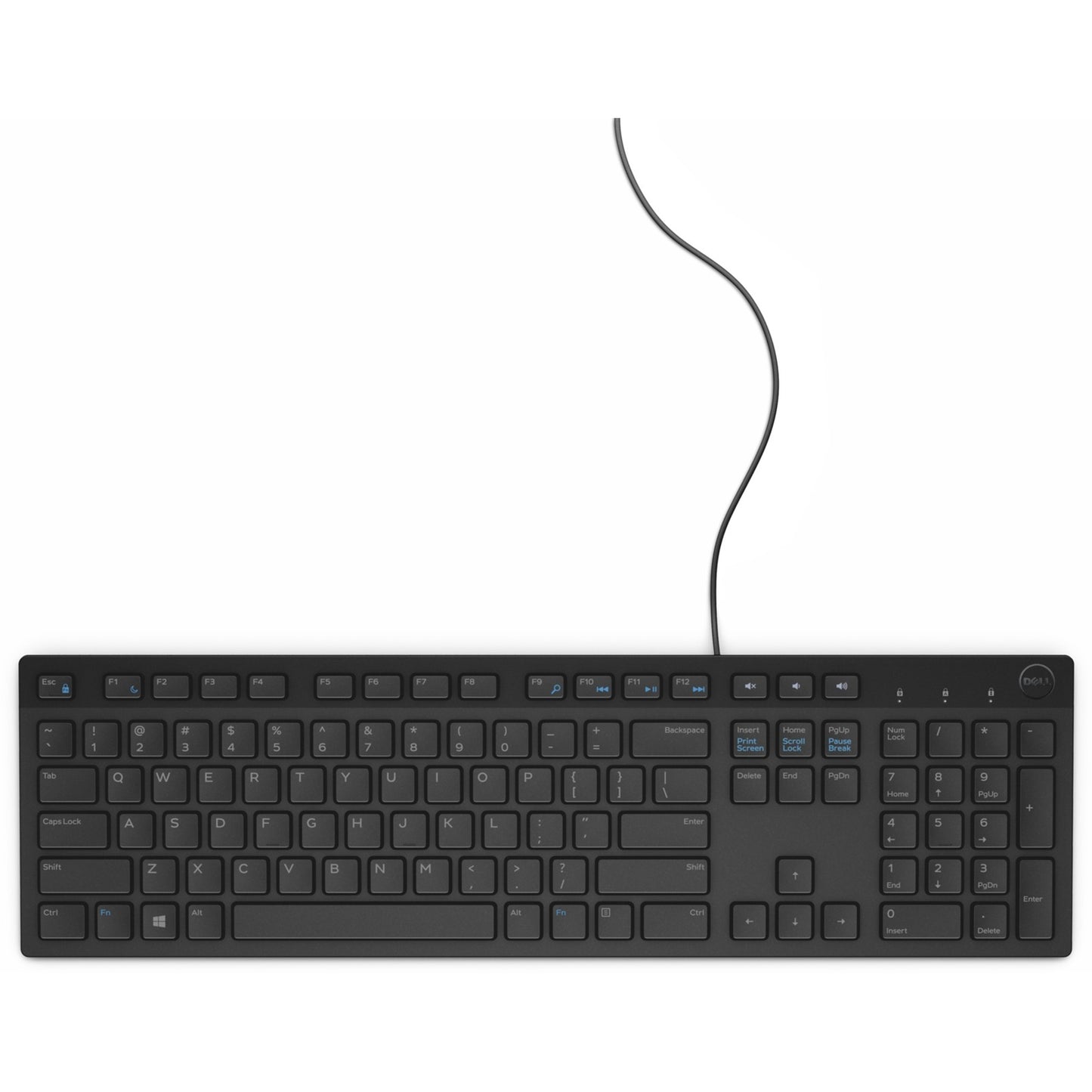 Dell Multimedia-Tastatur KB216 (schwarz, DE-Layout)