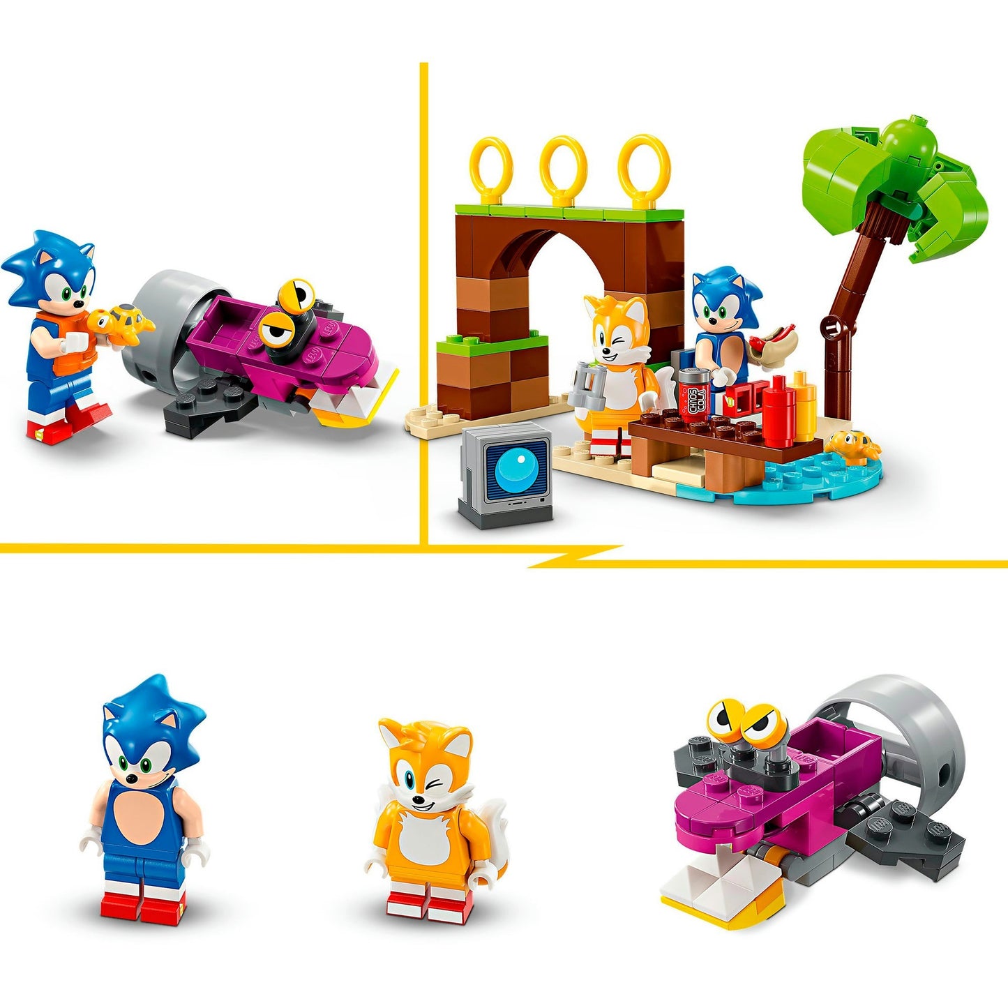 LEGO 76997 Sonic the Hedgehog Tails’ Abenteuerboot, Konstruktionsspielzeug