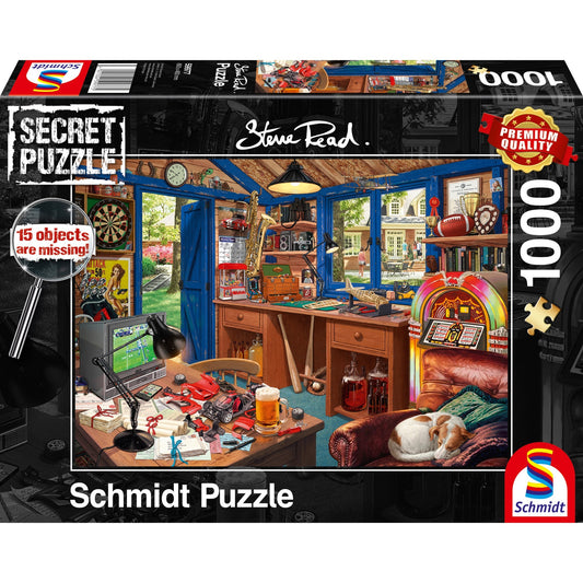 Schmidt Spiele Steve Read: Secret Puzzle - Vaters Werkstatt (1000 Teile)