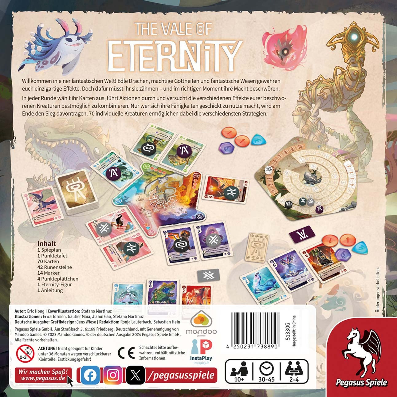 Pegasus The Vale of Eternity , Brettspiel