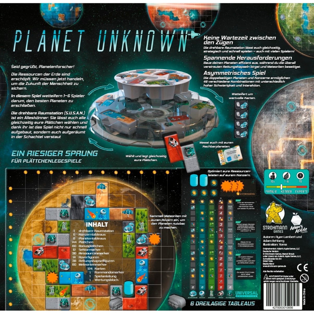 Pegasus Planet Unknown, Brettspiel