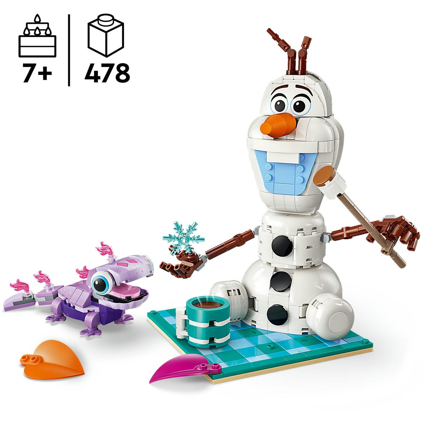 43287 Disney Princess Picknickspass mit Olaf und Bruni, Konstruktionsspielzeug