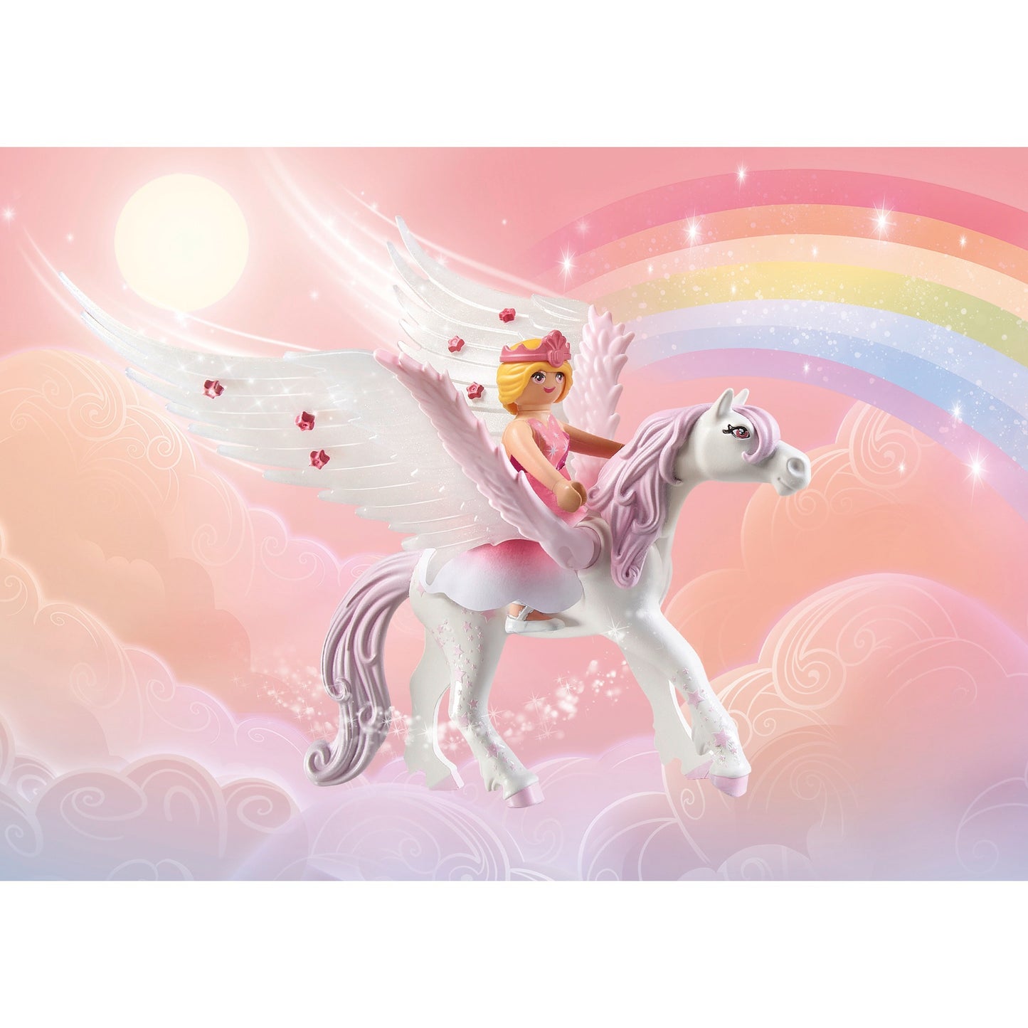 PLAYMOBIL 71359 Princess Magic Himmlisches Regenbogenschloss, Konstruktionsspielzeug