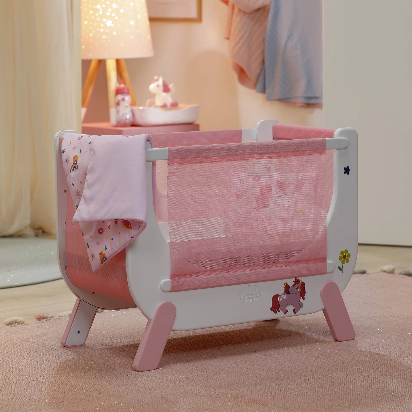BABY born Beistellbett Einhorn, Puppenzubehör