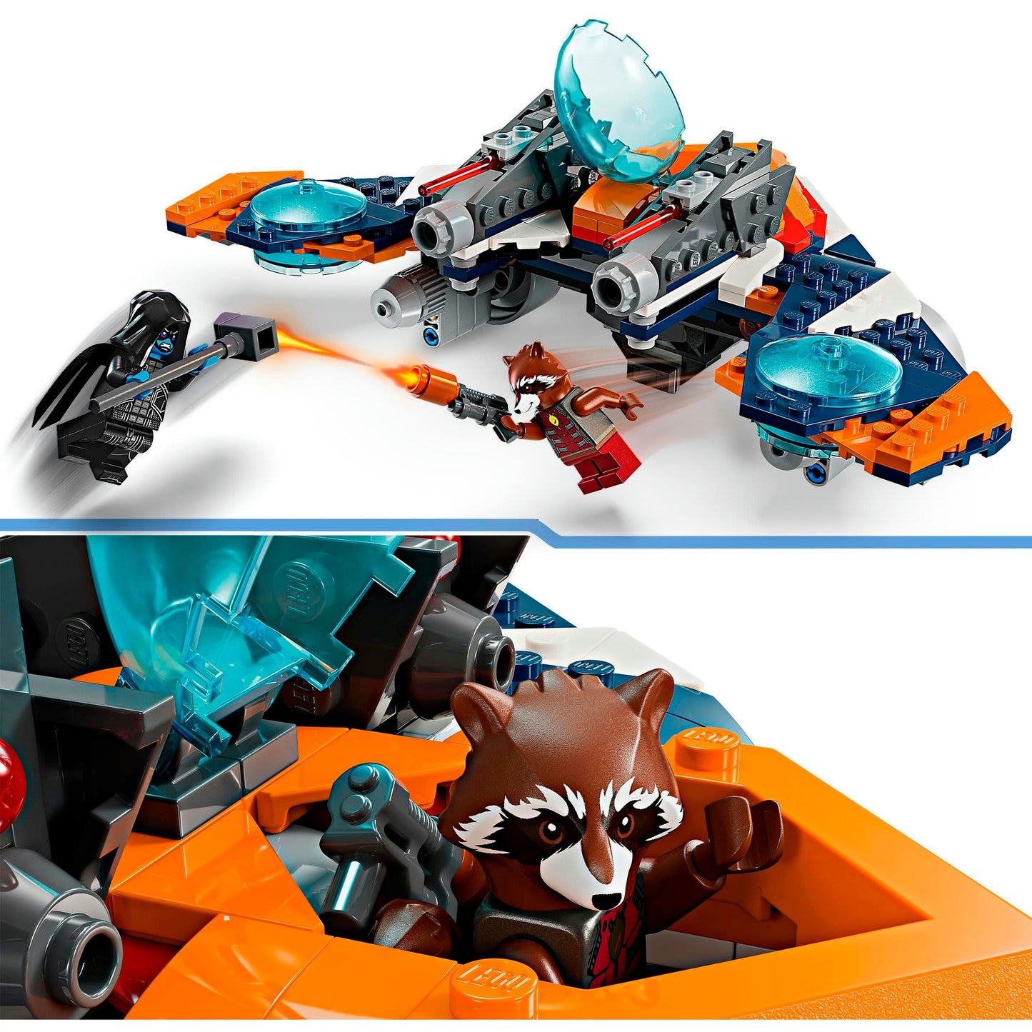 LEGO 76278 Marvel Super Heroes Rockets Raumschiff vs. Ronan, Konstruktionsspielzeug