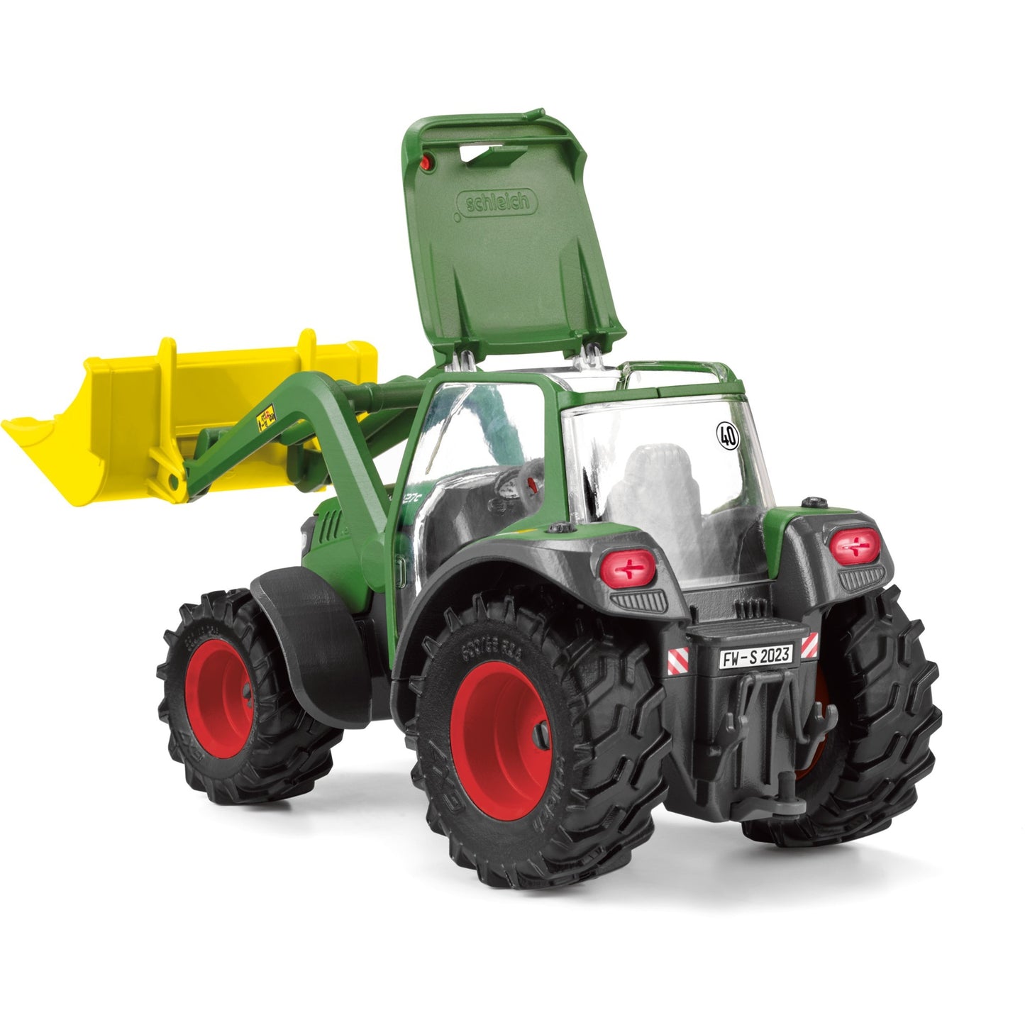 Schleich Farm World Traktor mit Anhänger, Spielfahrzeug