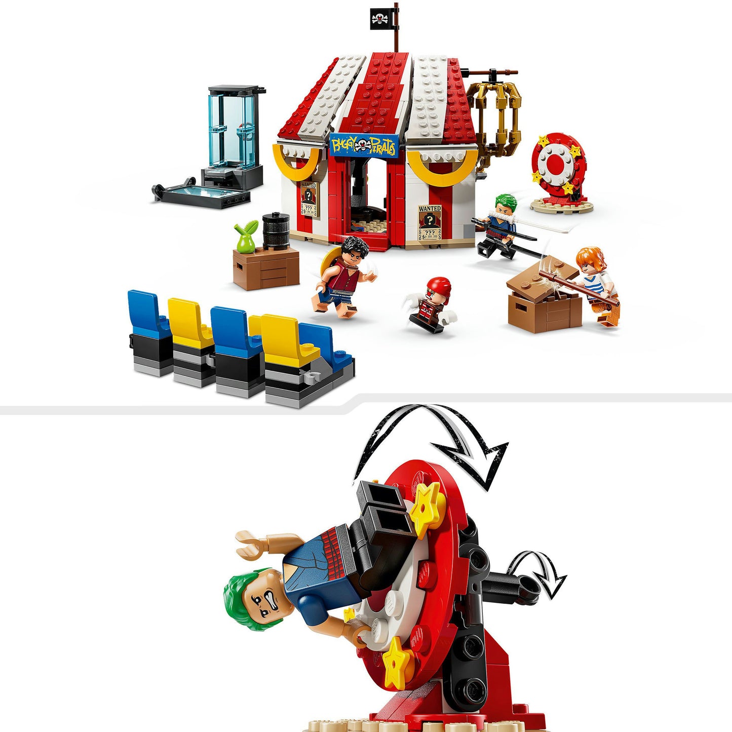 75637 One Piece Zirkuszelt von Buggy dem Clown, Konstruktionsspielzeug