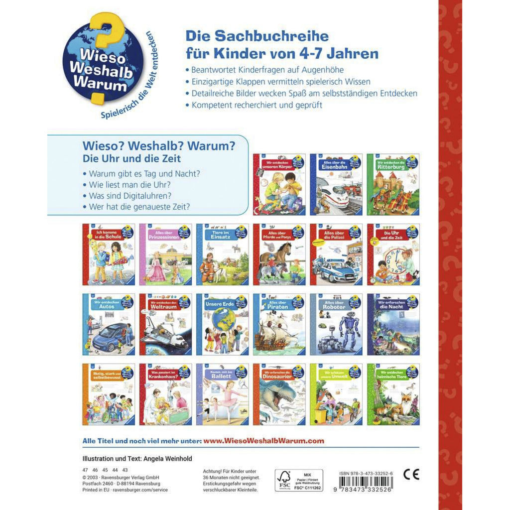 Wieso? Weshalb? Warum? Band 25 - Die Uhr und die Zeit, Lernbuch