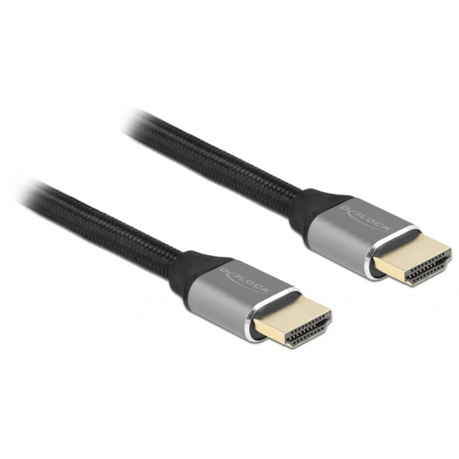 DeLOCK Ultra High Speed HDMI-Kabel 48 Gbps 8K 60Hz (grau, 50cm)