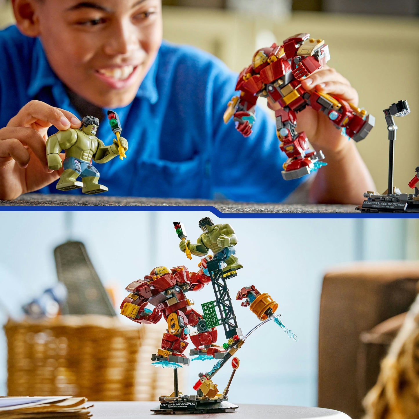 76343 Marvel Super Heroes Duell der Giganten: Hulkbuster vs. Hulk, Konstruktionsspielzeug