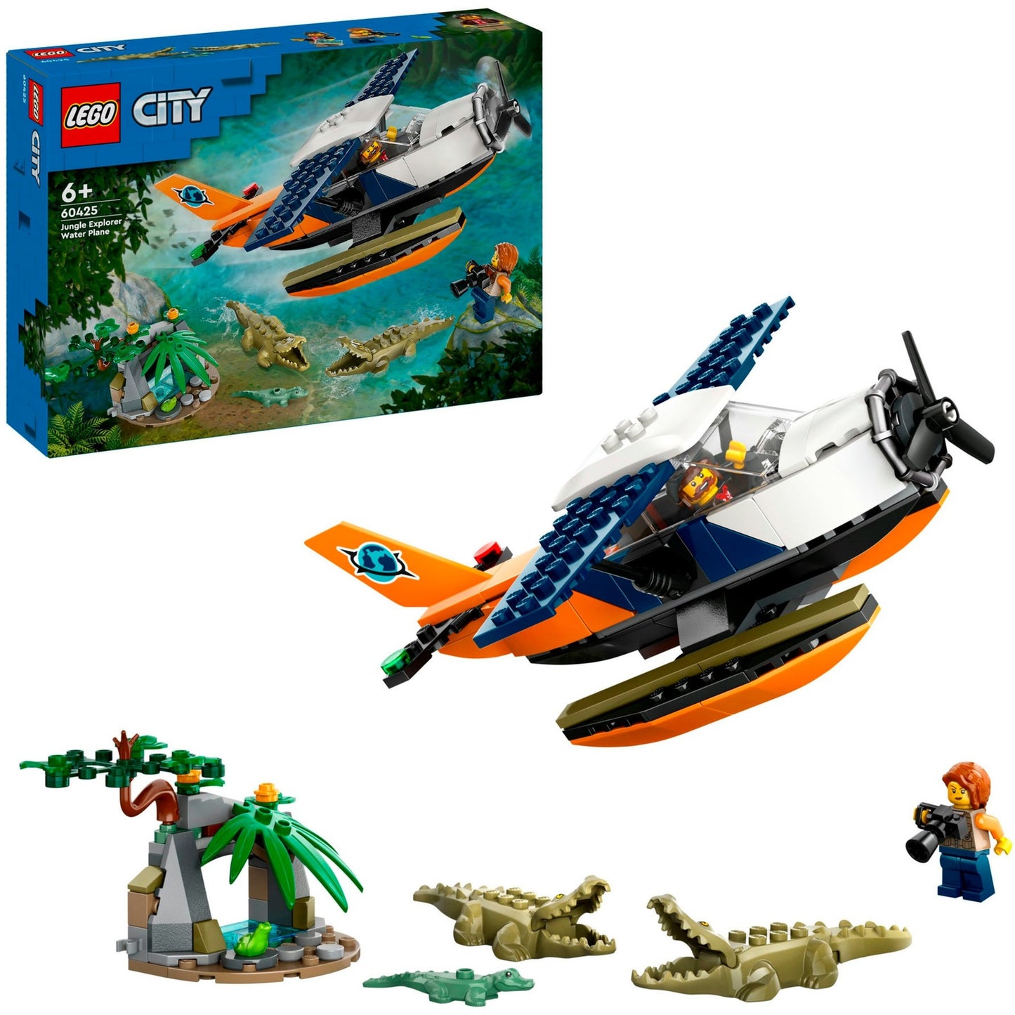 LEGO 60425 City Dschungelforscher-Wasserflugzeug, Konstruktionsspielzeug