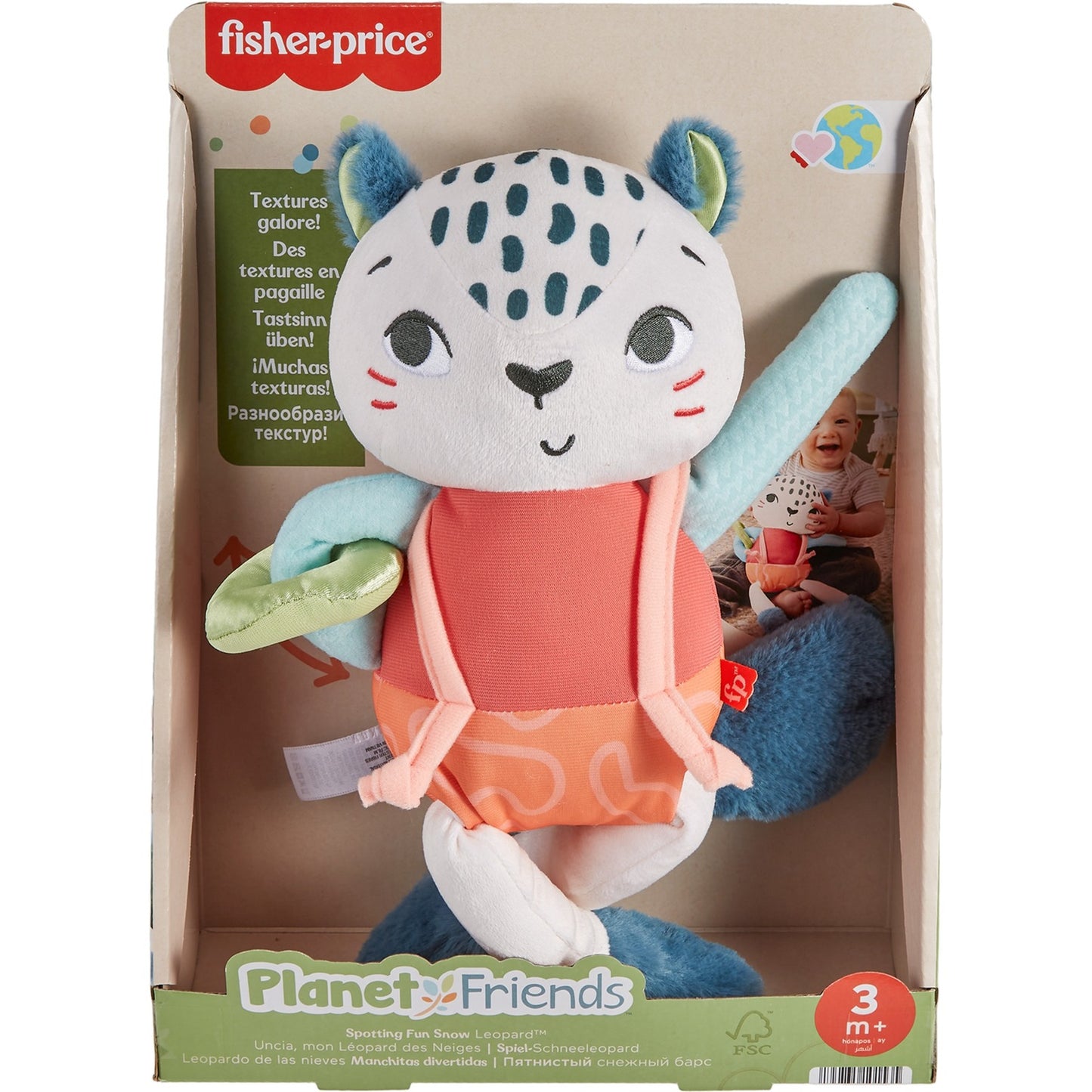 Fisher-Price Spiel-Schneeleopard, Kuscheltier