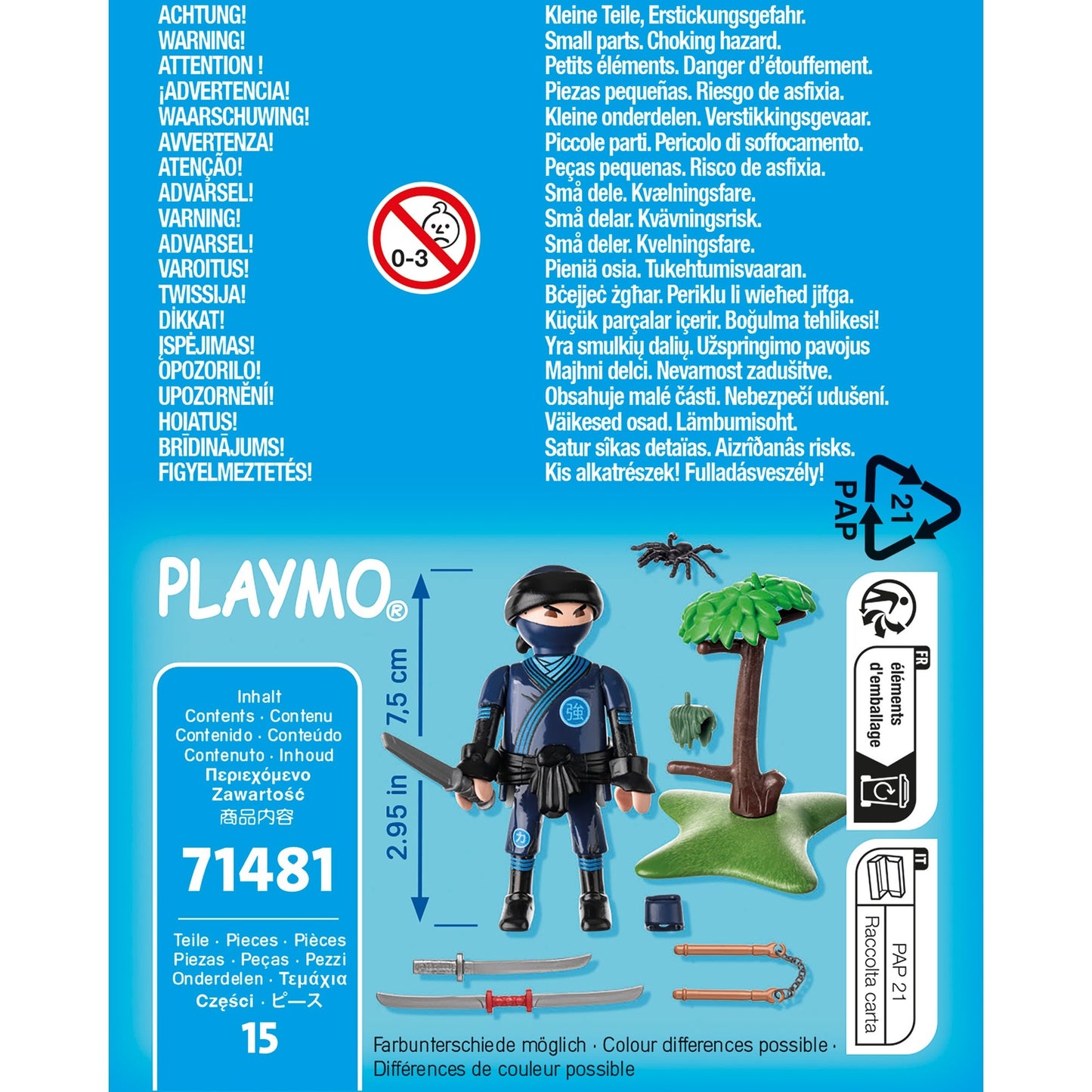 PLAYMOBIL 71481 specialPLUS Ninja mit Ausrüstung, Konstruktionsspielzeug