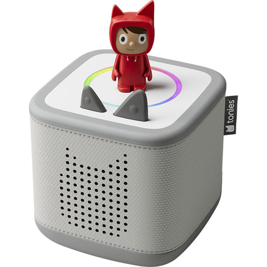 Toniebox 2 Mondgrau Starter Set Kreativ-Tonie Rot, Lautsprecher