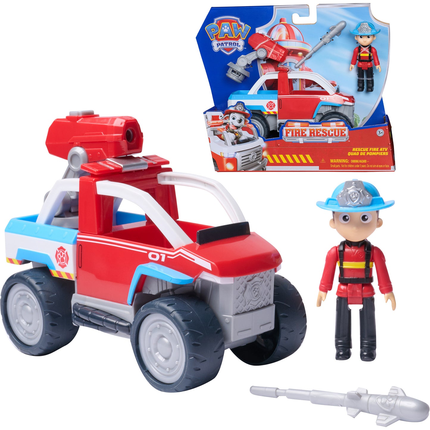Paw Patrol Fire Rescue - Ryders Rettungsfahrzeug, Spielfahrzeug