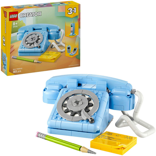 31174 Creator 3-in-1 Retro-Telefon, Konstruktionsspielzeug