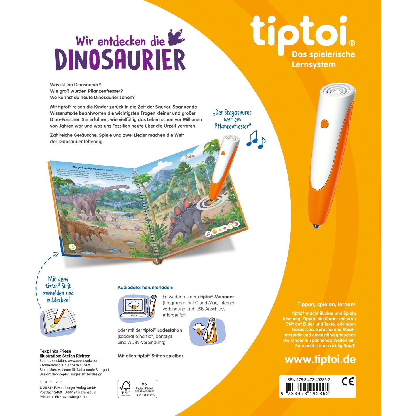 Ravensburger tiptoi Wir entdecken die Dinosaurier