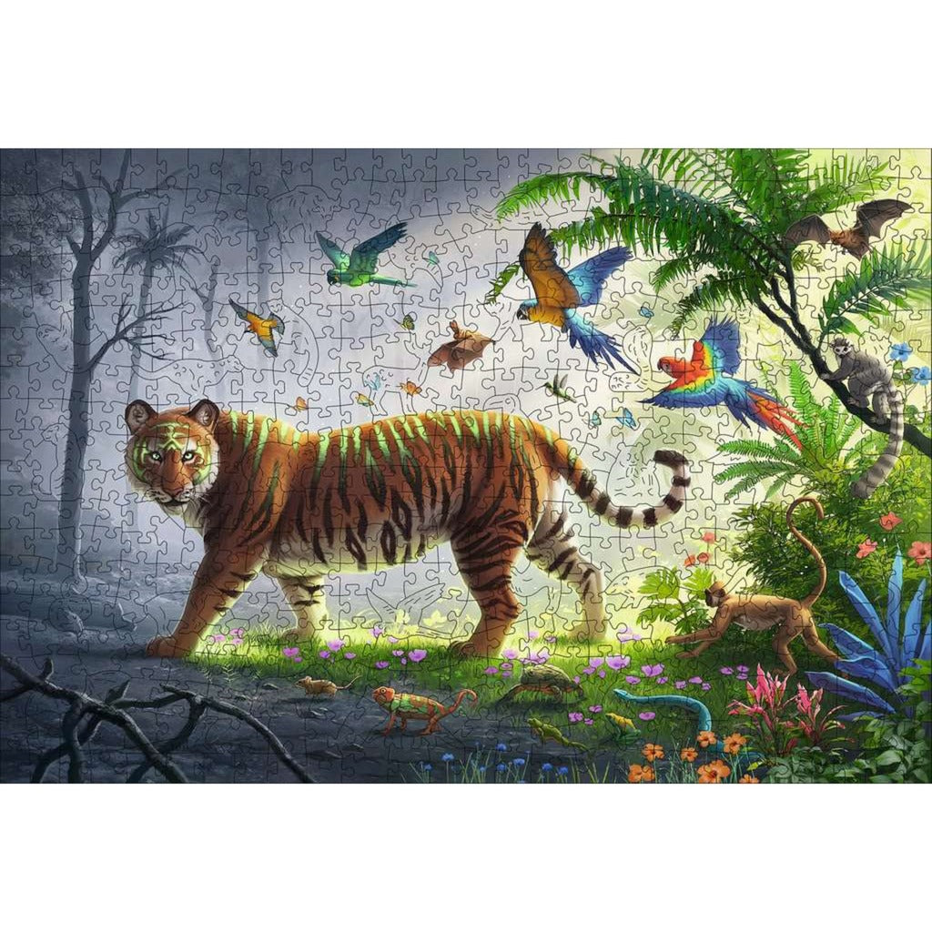 Ravensburger Wooden Puzzle Tiger im Dschungel (505 Teile)