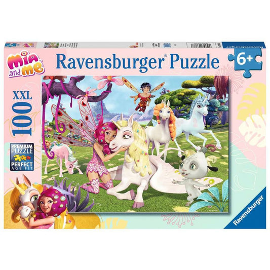 Ravensburger Kinderpuzzle Mia and me - Wahre Einhorn-Freundschaft (100 Teile)