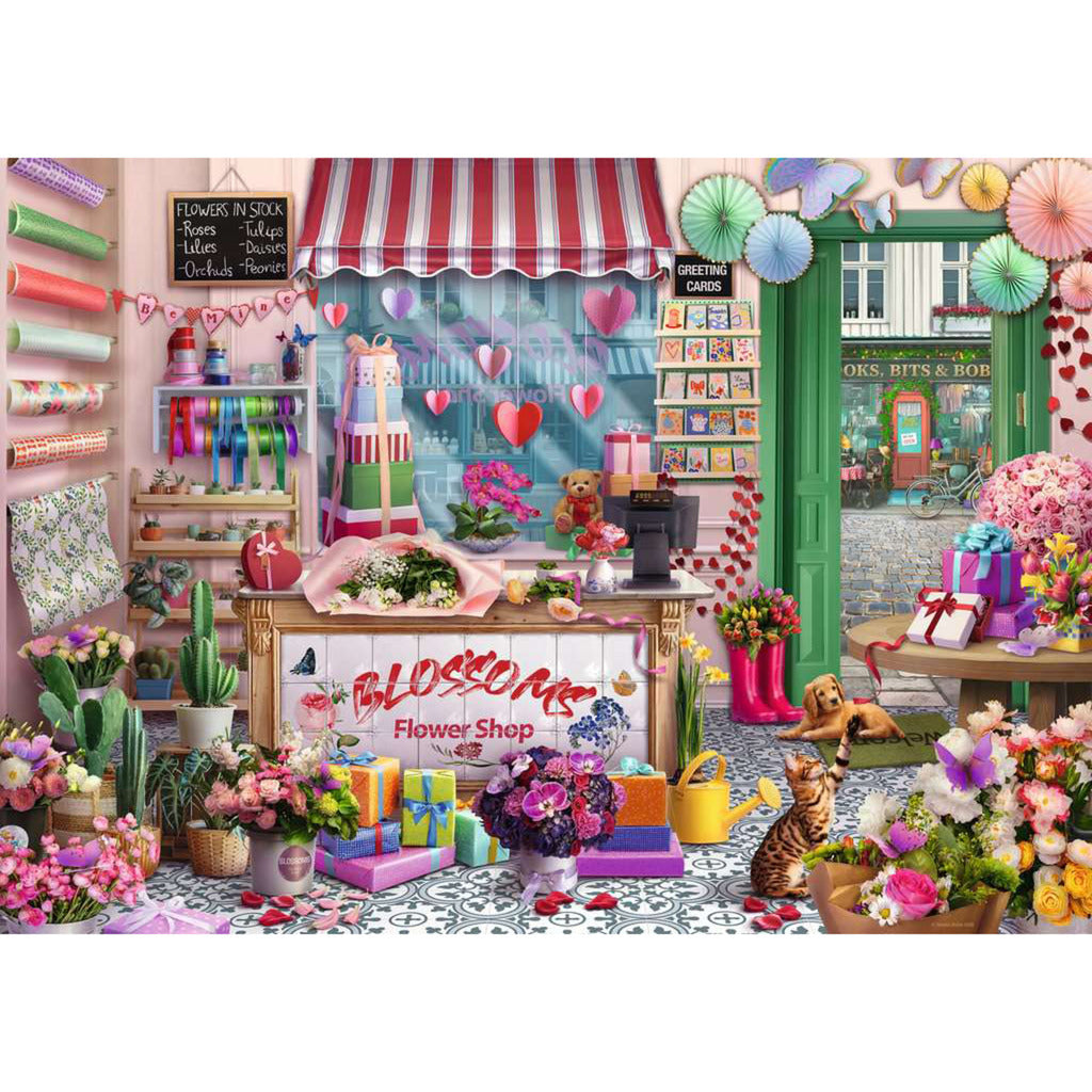 Puzzle Der kleine Blumenladen