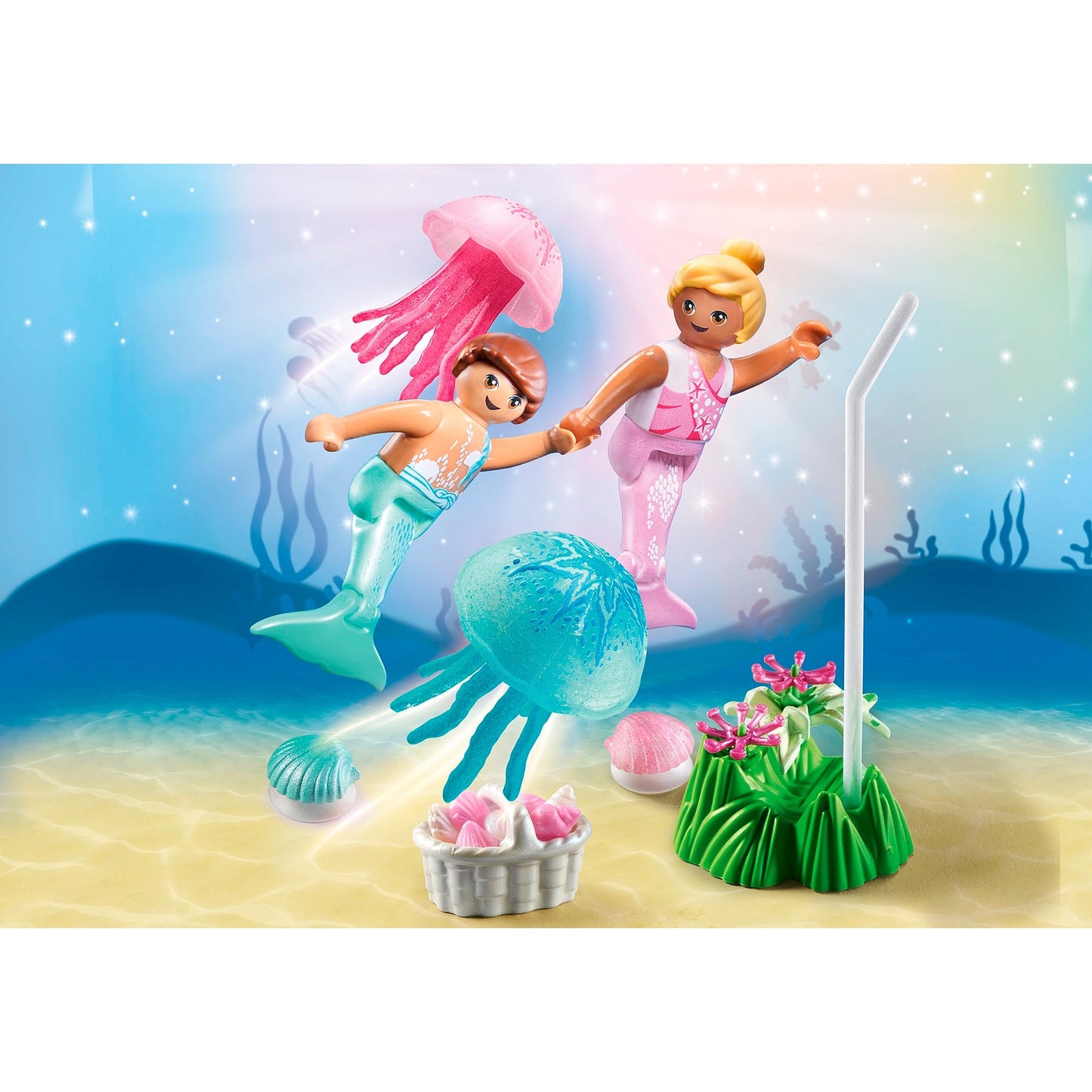 PLAYMOBIL 71504 Princess Magic Meerkinder mit Quallen, Konstruktionsspielzeug