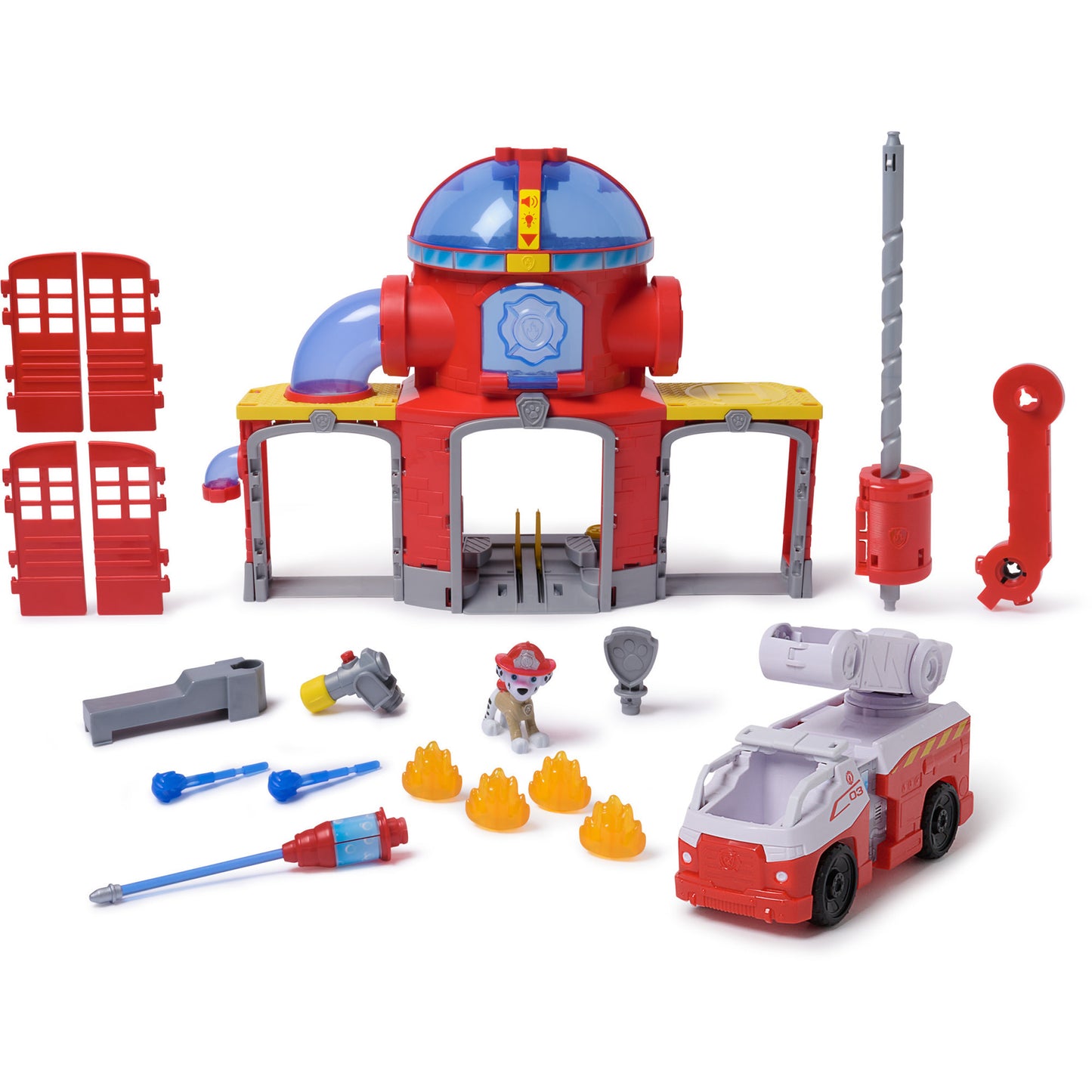 Paw Patrol Fire Rescue - Feuerwehr-Station Spielset , Spielgebäude