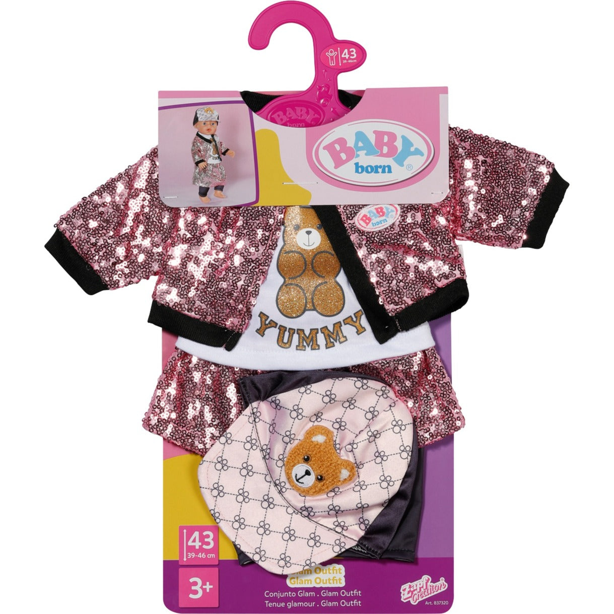 BABY born Glam Outfit 43cm, Puppenzubehör