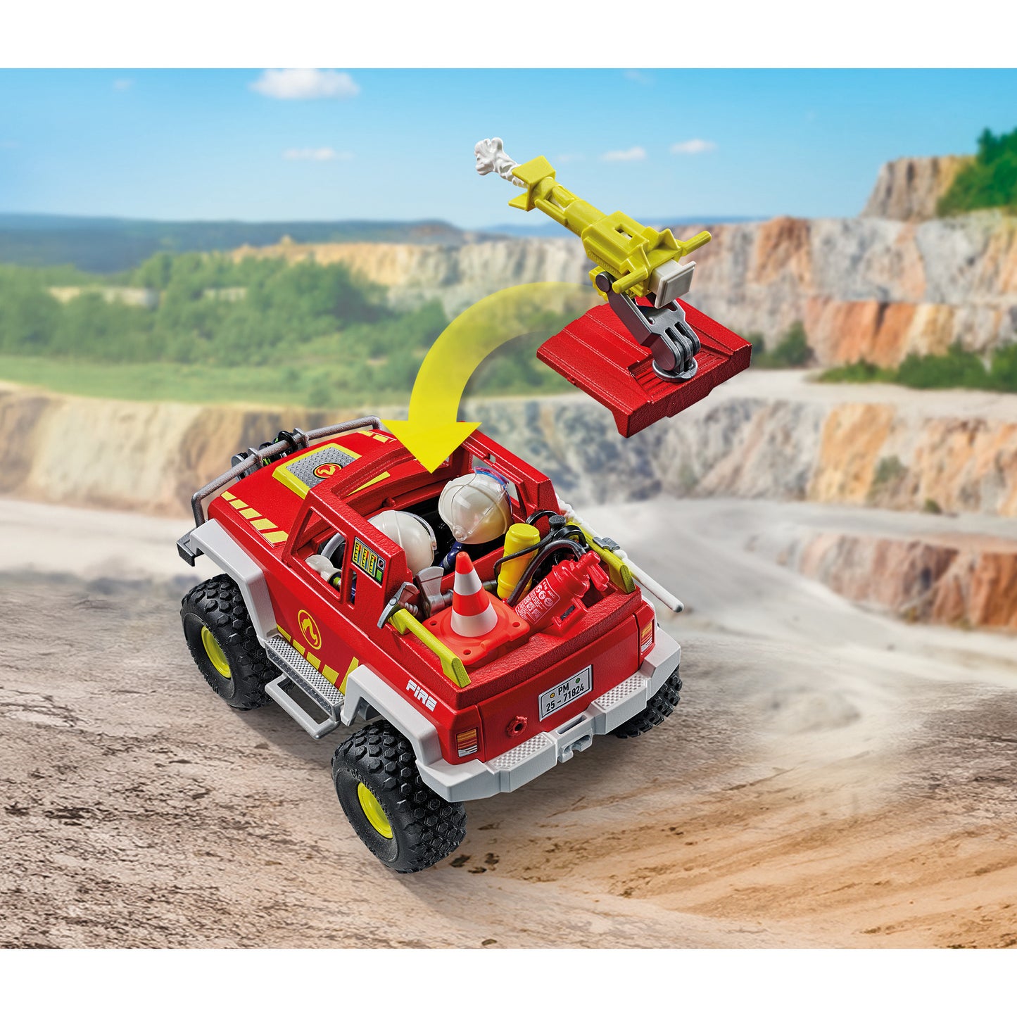 71824 Action Heroes Feuerwehrtruck, Konstruktionsspielzeug