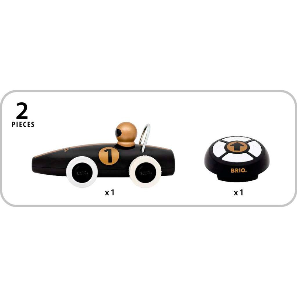 BRIO RC Rennwagen (schwarz/gold)